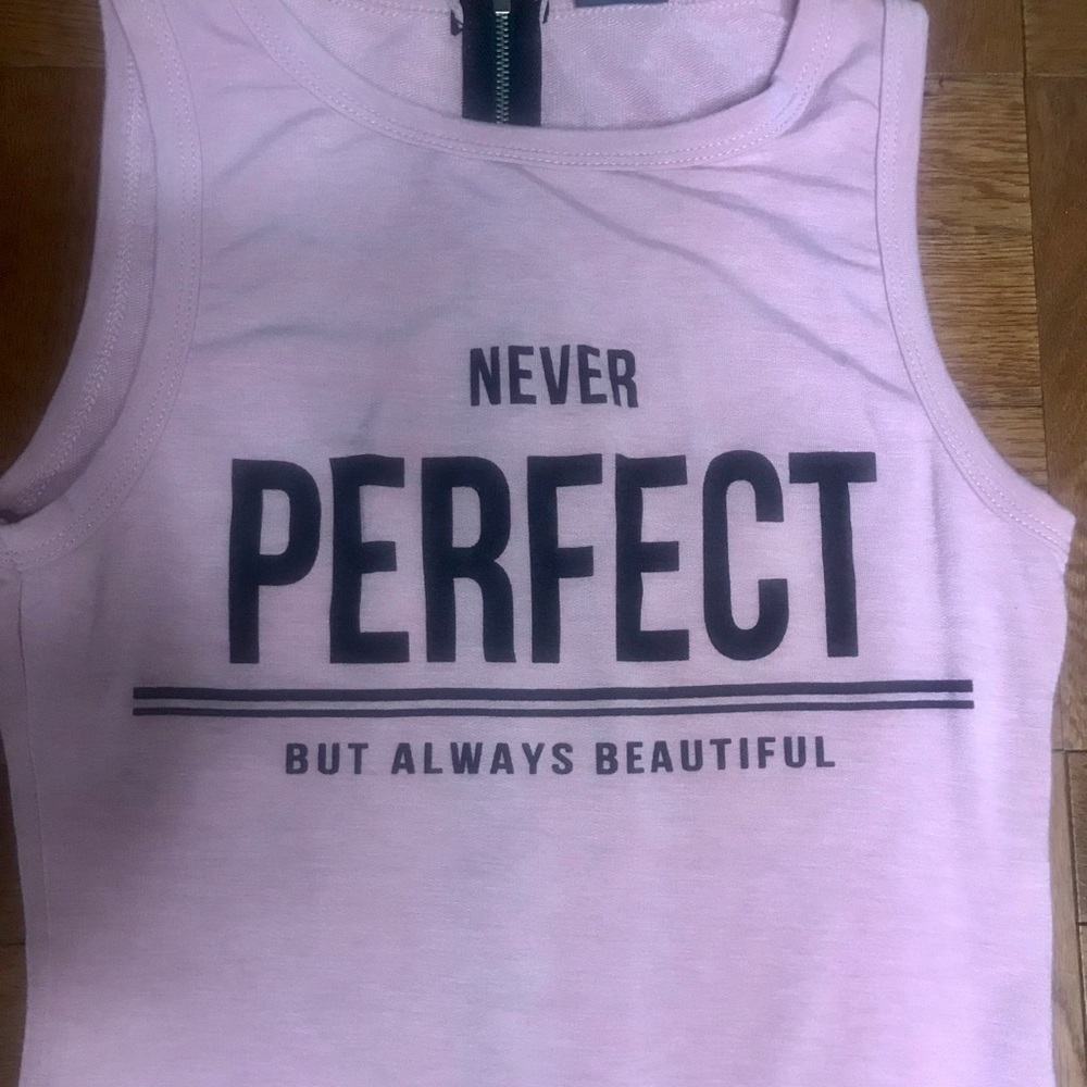NWT “Never Perfect But Always Beautiful” Romper - Picture 3 of 4